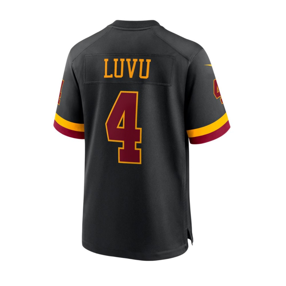 Frankie Luvu Commanders #4 Black Game Stitched Football Jersey