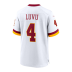 Frankie Luvu Commanders #4 White Game Stitched Football Jersey