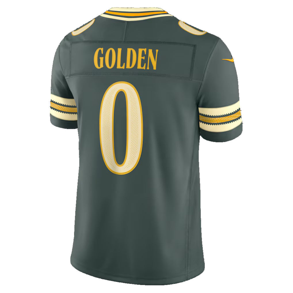 GB.Packers #0 Matthew Golden Green 2026 Rivalries Collection Limited Football Stitched Jersey