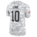 GB.Packers #10 Jordan Love Arctic Camo 2024 Salute to Service Limited Stitched Football American Jersey