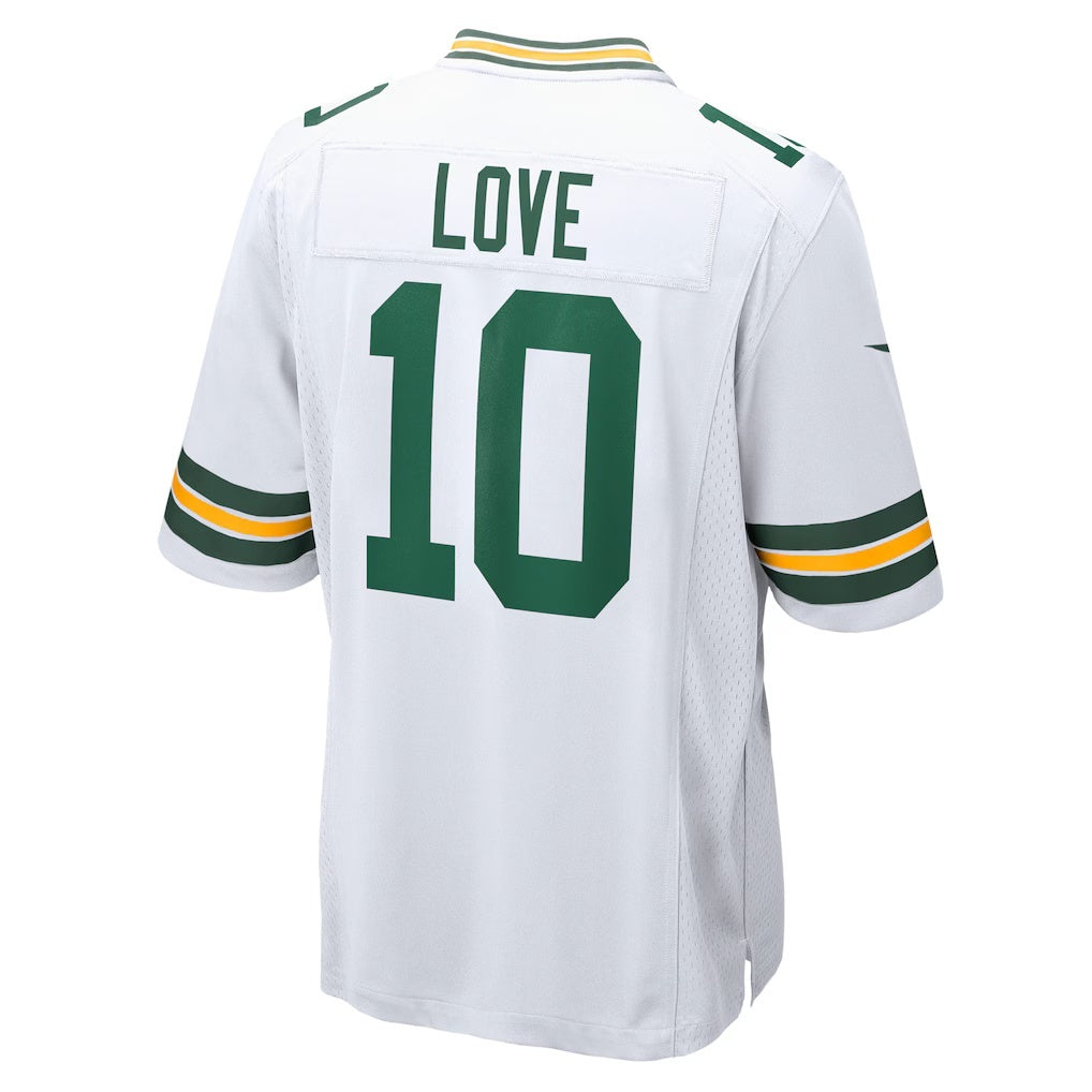 GB.Packers #10 Jordan Love Game Jersey - White Stitched Football American Jersey