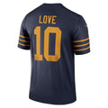 GB.Packers #10 Jordan Love Navy The 1923 Classic Legend Player Dri-FIT Top Stitched Football American Jersey