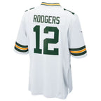 GB.Packers #12 Aaron Rodgers White Game Stitched Football American Jersey