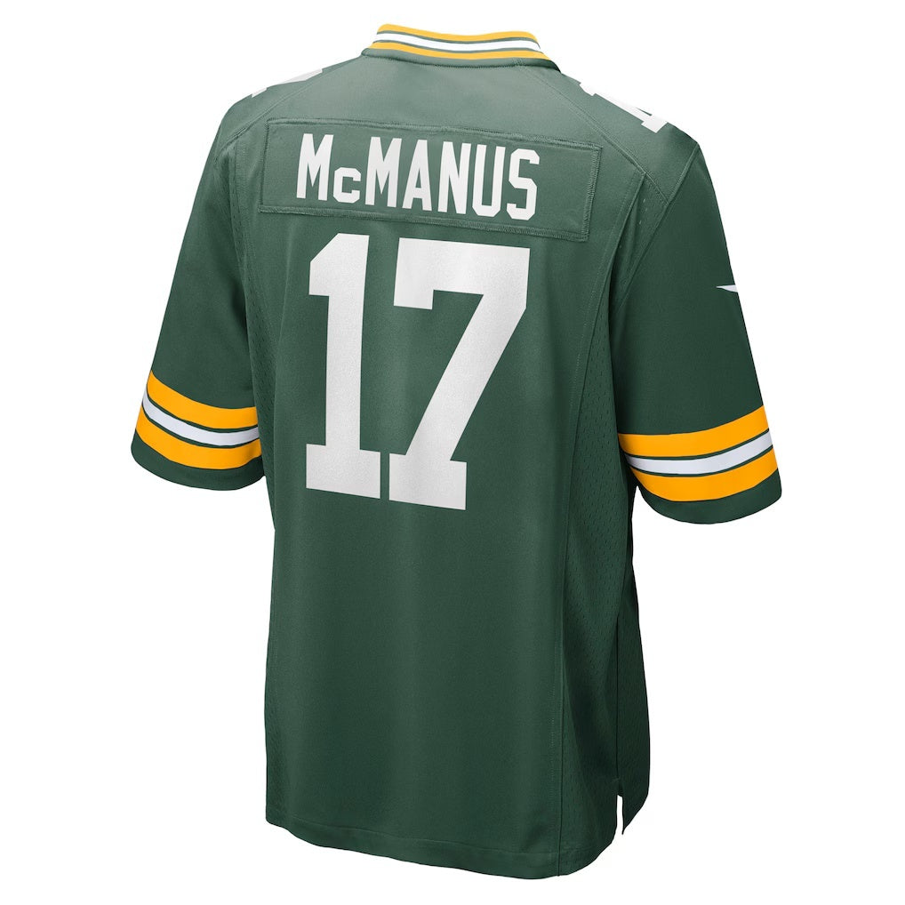 GB.Packers #17 Brandon McManus Green Team Game Stitched Football American Jersey