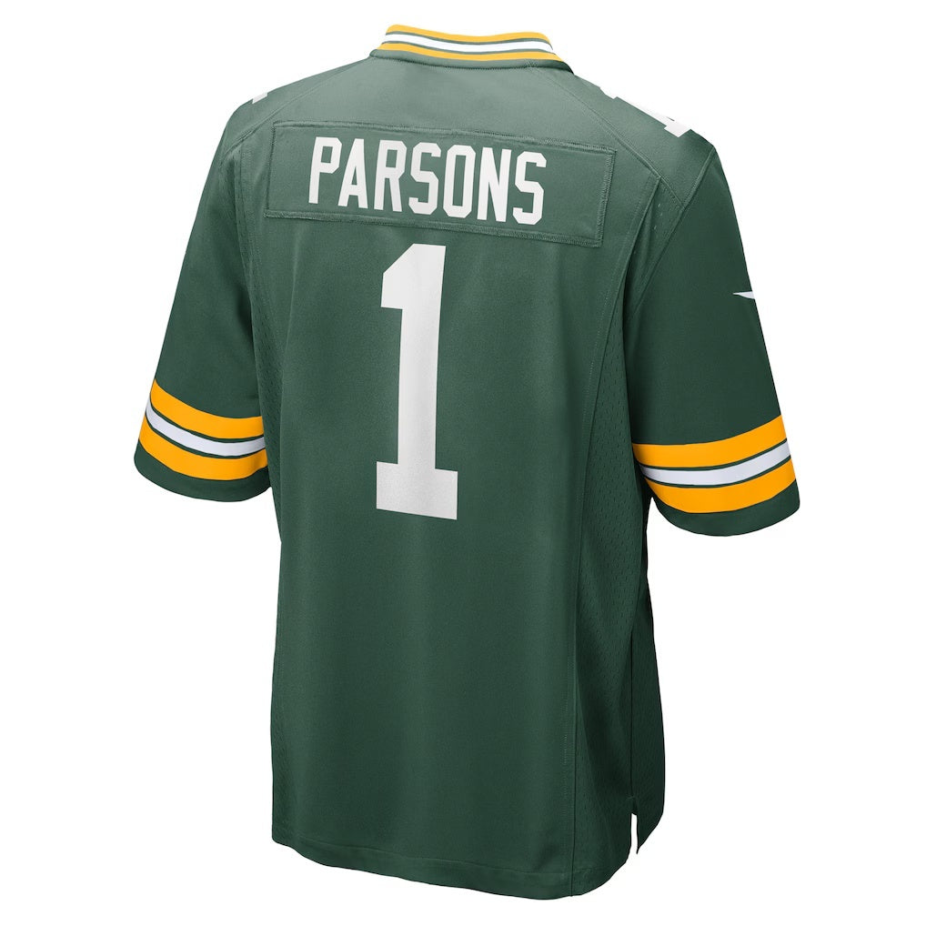 GB.Packers #1 Micah Parsons Green Game Player Stitched Football American Jersey