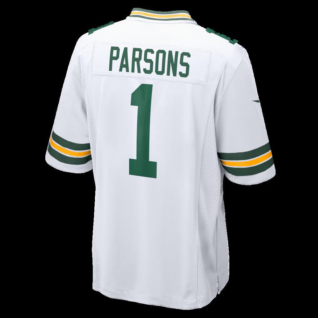 GB.Packers #1 Micah Parsons White Game Player Stitched Football American Jersey