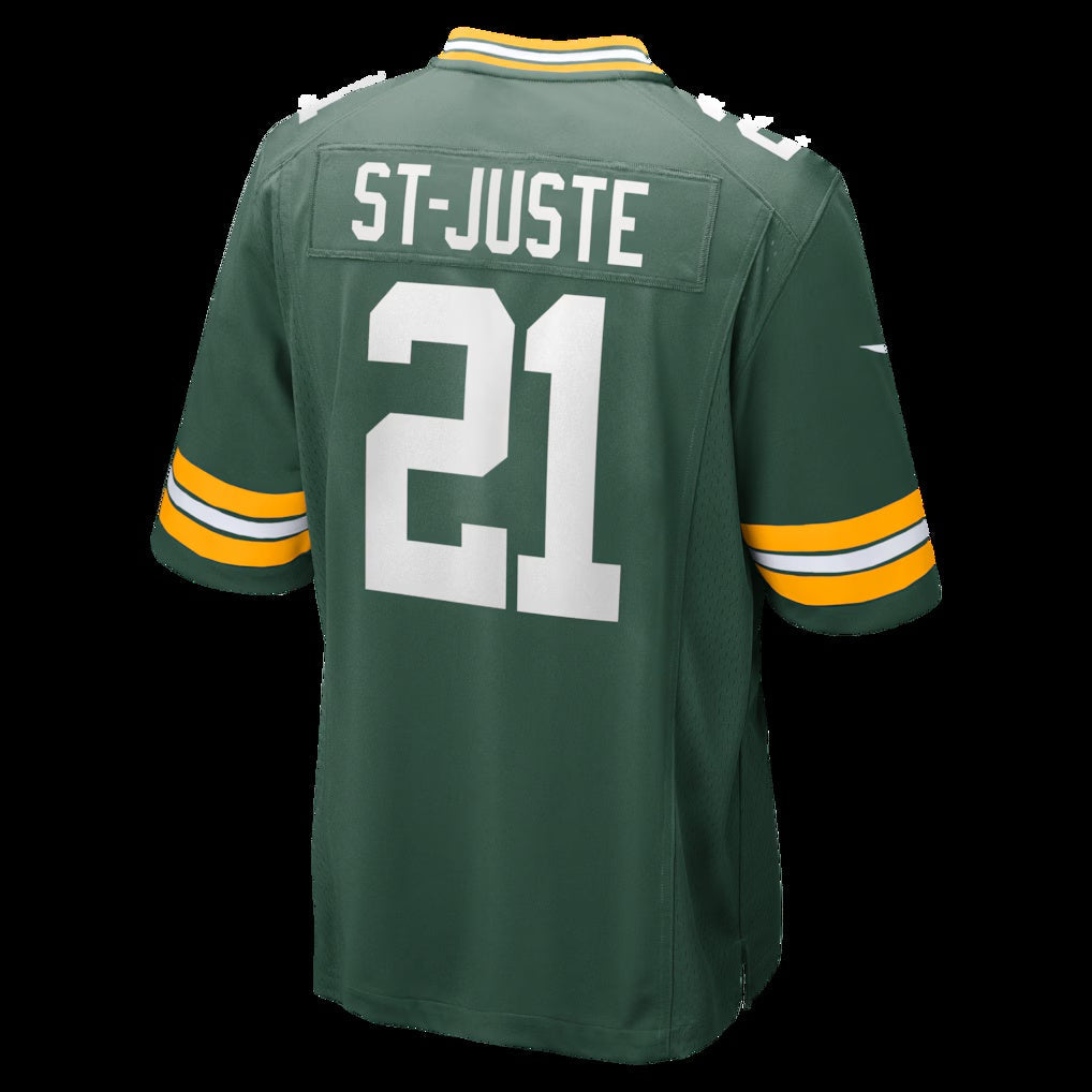 GB.Packers #21 Benjamin St-Juste Green Team Game Jersey