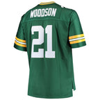 GB.Packers #21 Charles Woodson Mitchell & Ness Green Big & Tall Retired Player Replica Stitched Football American Jersey