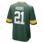 GB.Packers #21 Nate Hobbs Green Team Game Stitched Football American Jersey