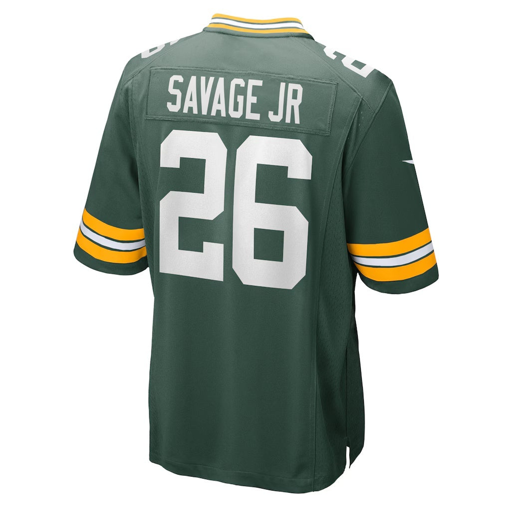 GB.Packers #26 Darnell Savage Jr. Green Game Team Stitched Football American Jersey