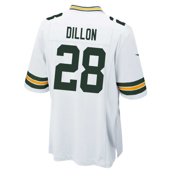 GB.Packers #28 A.J.Dillon White Game Stitched Football American Jersey