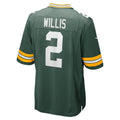 GB.Packers #2 Malik Willis Green Game Stitched Football American Jersey