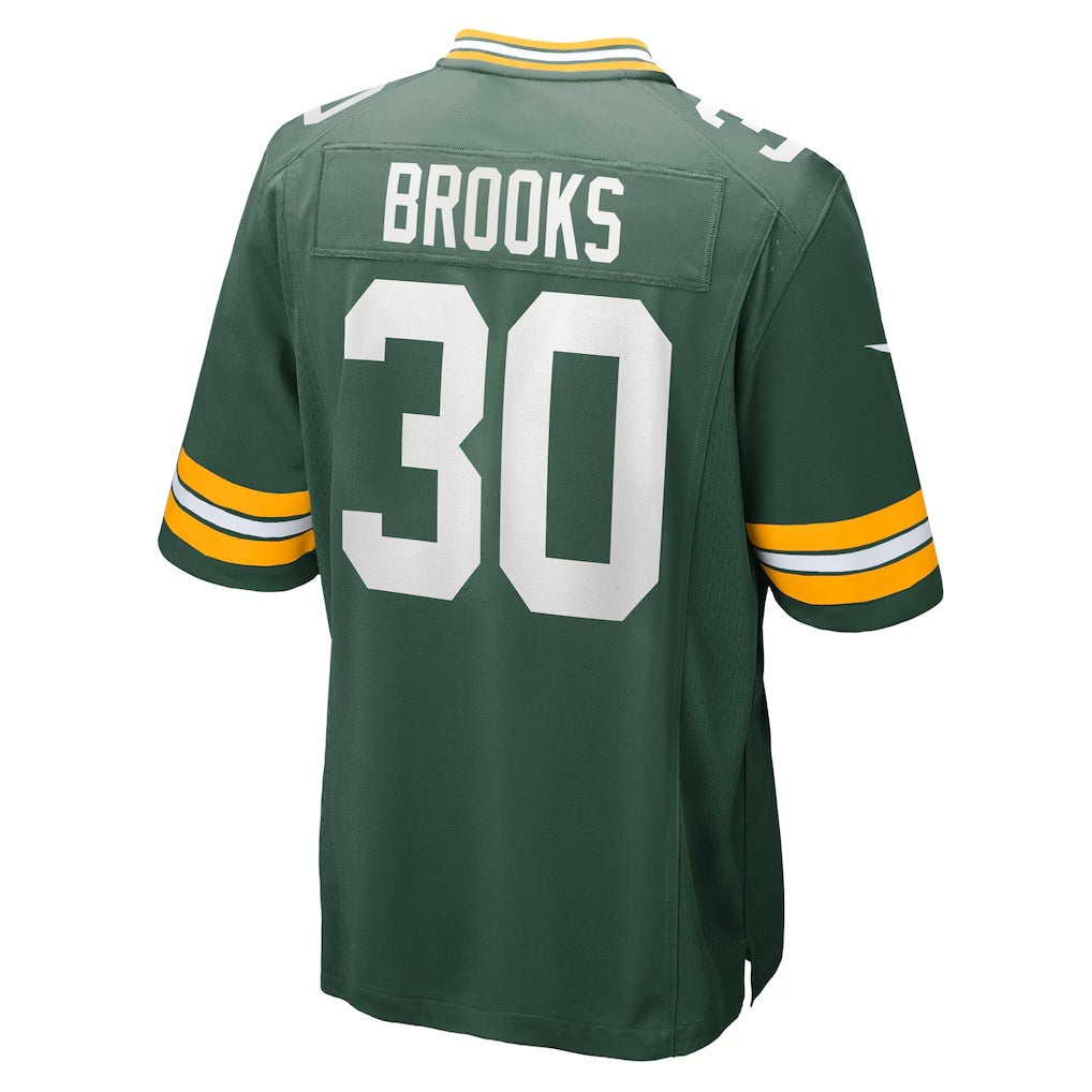 GB.Packers #30 Chris Brooks Green Team Game Stitched Football American Jersey