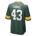 GB.Packers #43 Kiondre Thomas Green Game Player Stitched Football American Jersey