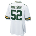 GB.Packers #52 Clay Matthews White Game Stitched Football American Jersey
