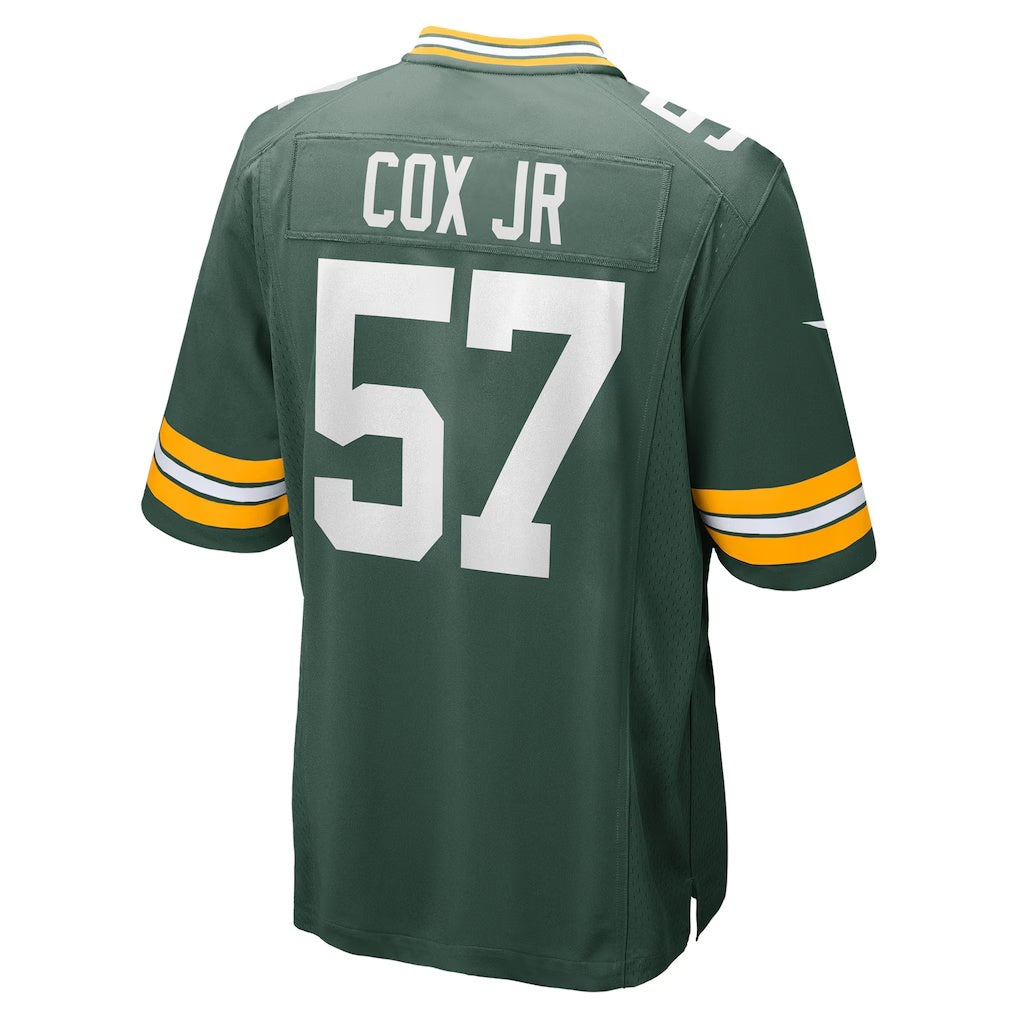 GB.Packers #57 Brenton Cox Jr. Green Game Stitched Football American Jersey