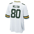 GB.Packers #80 Bo Melton White Game Player Stitched Football American Jersey