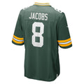 GB.Packers #8 Josh Jacobs Green Team Game Stitched Football American Jersey