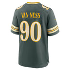 GB.Packers #90 Lukas Van Ness Green 2026 Rivalries Collection Game Football Stitched Jersey
