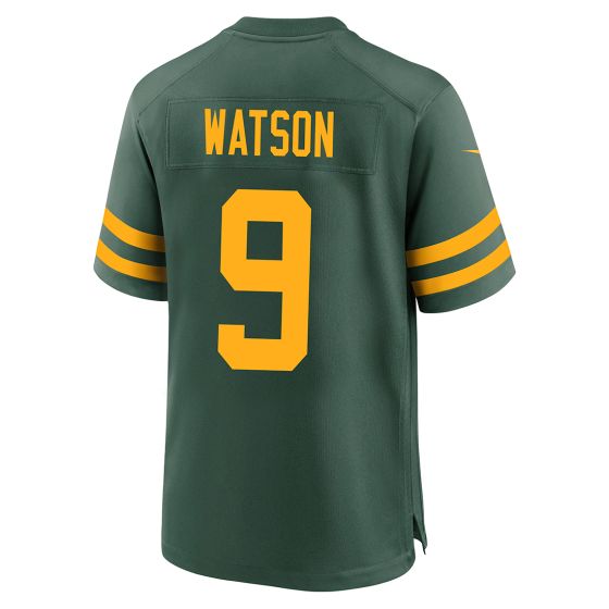 GB.Packers #9 Christian Watson 50s Classic Game Stitched Football American Jersey