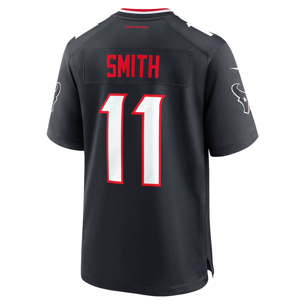 H.Texans #11 Tremon Smith Navy Team Game Jersey