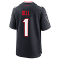 H.Texans #1 Tank Dell Navy Team Game American Football Jersey