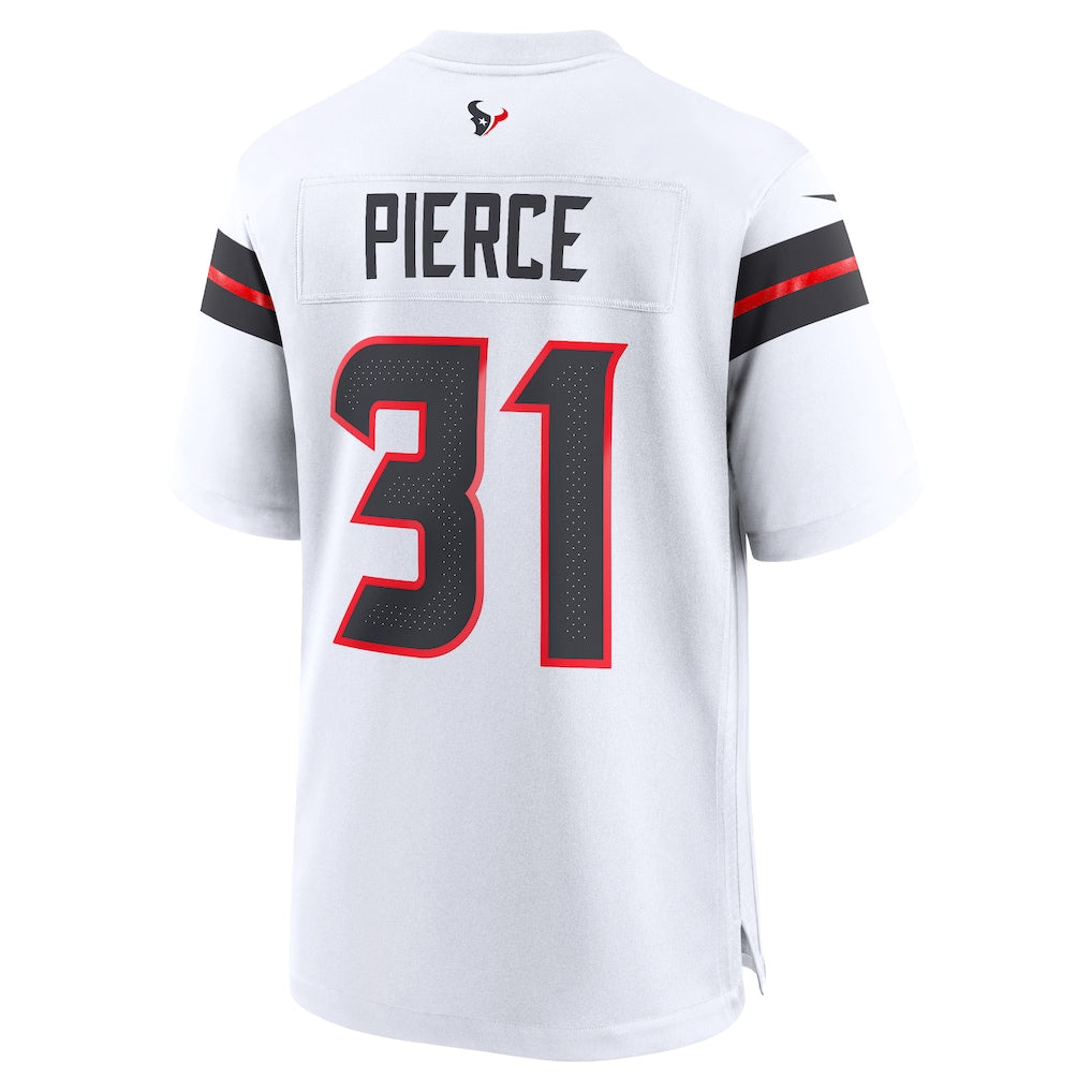 H.Texans #31 Dameon Pierce White Game Jersey