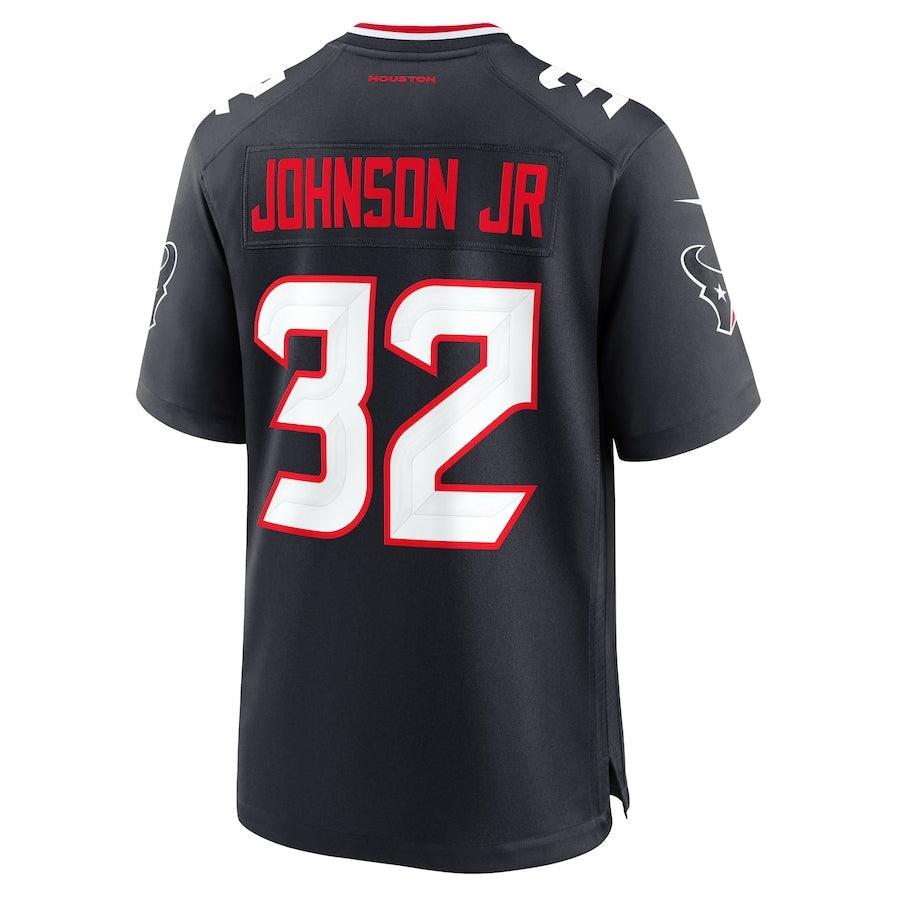 H.Texans #32 Lonnie Johnson Jr. Team Game Jersey - Navy