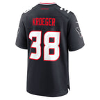 H.Texans #38 Kai Kroeger Navy Team Game Jersey