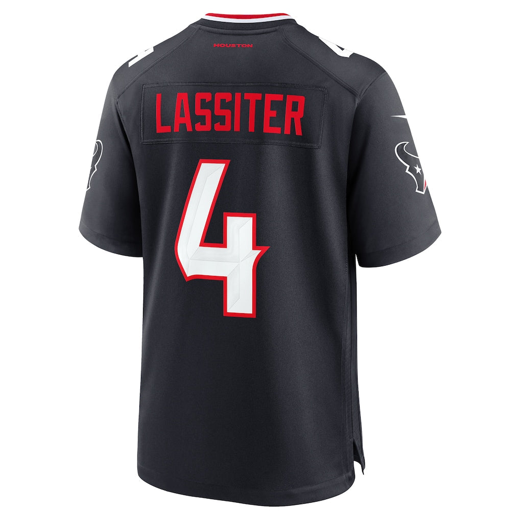 H.Texans #4 Kamari Lassiter Navy Team Game Jersey