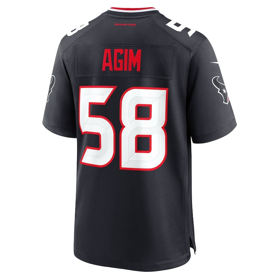 H.Texans #58 McTelvin Agim Team Game Jersey - Navy