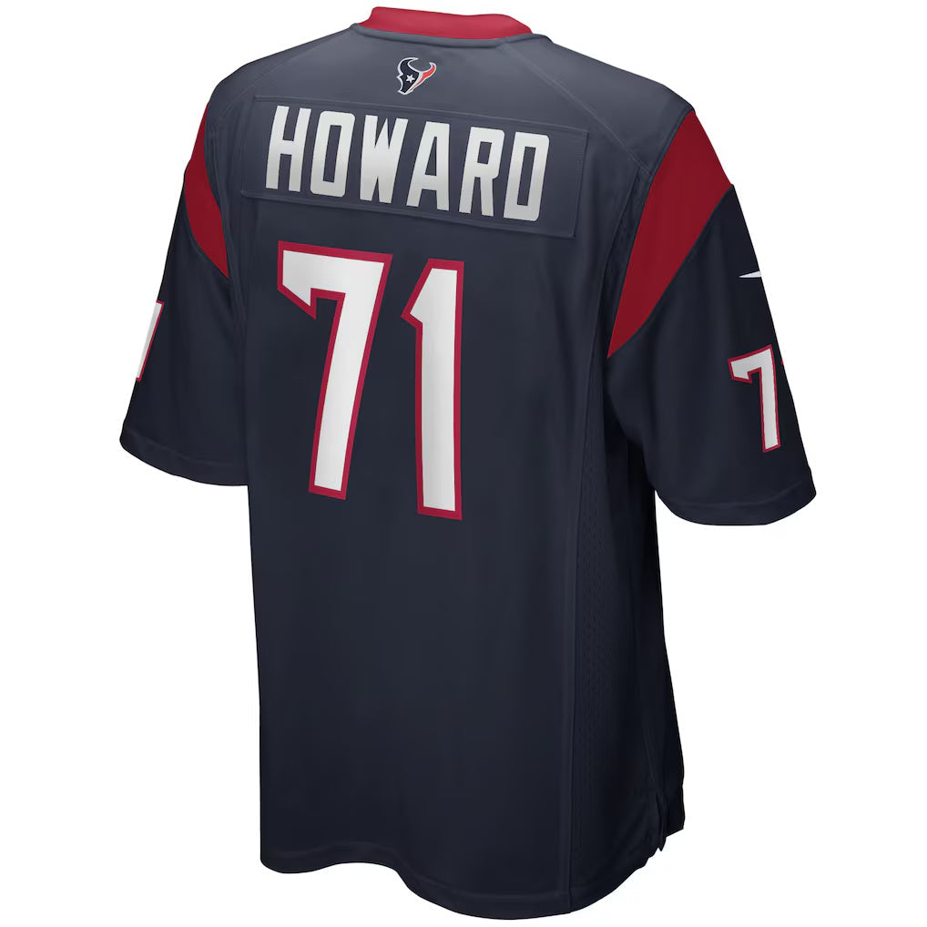 H.Texans #71 Tytus Howard Navy Game Jersey