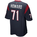 H.Texans #71 Tytus Howard Navy Game Jersey
