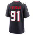 H.Texans #91 Folorunso Fatukasi Navy Team Game Jersey