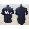 Houston Astros Blank Black Gothic 'Houston Born Barrio Raised' Limited Stitched Baseball Jersey