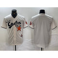 Houston Astros Blank Cream Cactus Jack Cool Baseball Jersey