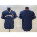 Houston Astros Blank Navy 2025 City Connect With Texas Patch Limited Stitched Baseball Jersey