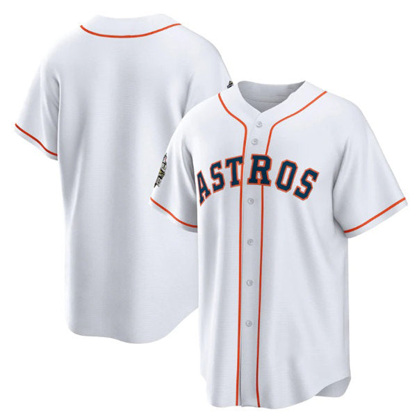 Houston Astros Blank White 2022 World Series Home Stitched Baseball Jersey