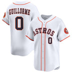 Houston Astros #0 Luis Guillorme White 2025 Home Limited Stitched Baseball Jersey