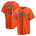 Houston Astros #11 Cam Smith Orange Alternate Replica Baseball Jersey