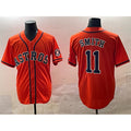 Houston Astros #11 Cam Smith Orange Cool Base Stitched Baseball Jersey