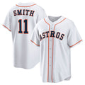 Houston Astros #11 Cam Smith White Home Replica Baseball Jersey