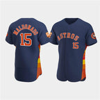 Houston Astros #15 Martín Maldonado Navy 60th Anniversary Flex Base Stitched Baseball Jersey