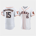 Houston Astros #15 Martín Maldonado White 60th Anniversary Flex Base Stitched Baseball Jersey