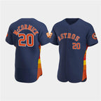 Houston Astros #20 Chas McCormick Navy 60th Anniversary Flex Base Stitched Baseball Jersey