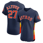 Houston Astros #27 Jose Altuve Navy Alternate 2 Elite Player Baseball Jersey