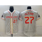 Houston Astros #27 Jose Altuve Number White 2023 City Connect Flex Base Stitched Baseball Jersey