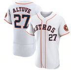 Houston Astros #27 Jose Altuve White 2022 World Series Flex Base Stitched Baseball Jersey