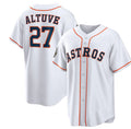Houston Astros #27 Jose Altuve White 2022 World Series Home Stitched Baseball Jersey