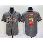 Houston Astros #2 Alex Bregman Grey Gridiron Cool Base Stitched Baseball Jersey